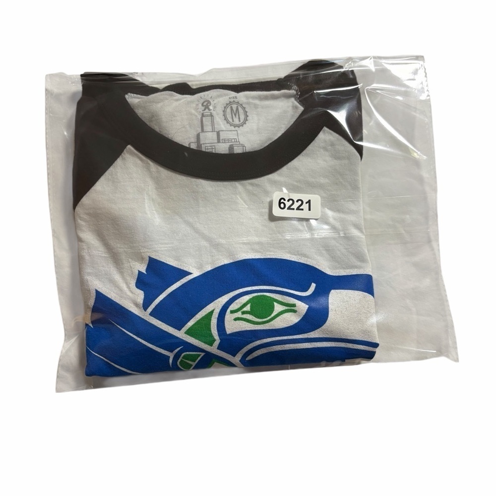 Seattle Seahawks Inspired Raglan Tee - Medium - Picture 6 of 7